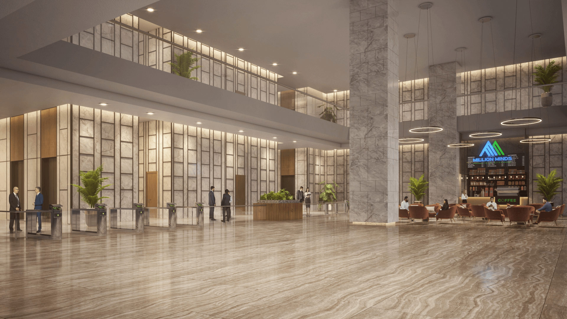 Grand High-Ceiling Lobbies