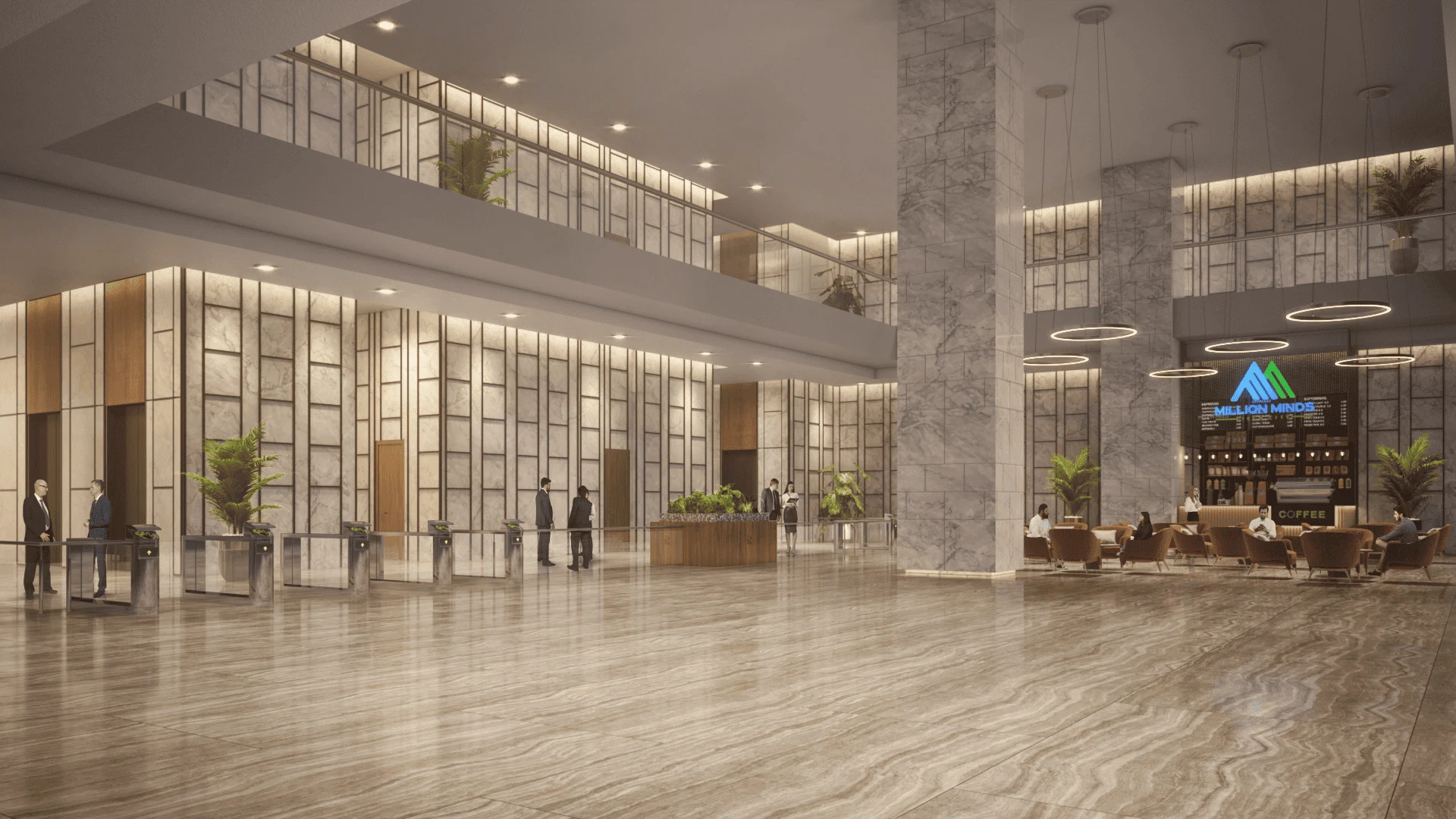 Grand High-Ceiling Lobbies