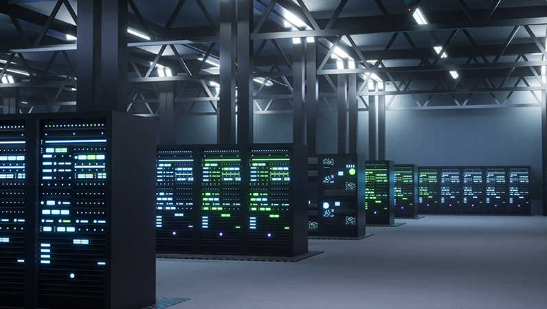 Dedicated server rooms